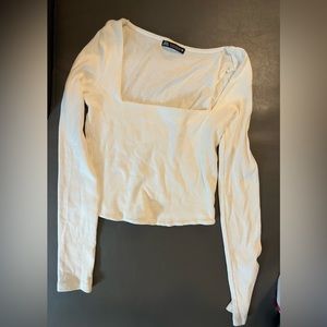Zara square neck long sleeve (size MEDIUM)
